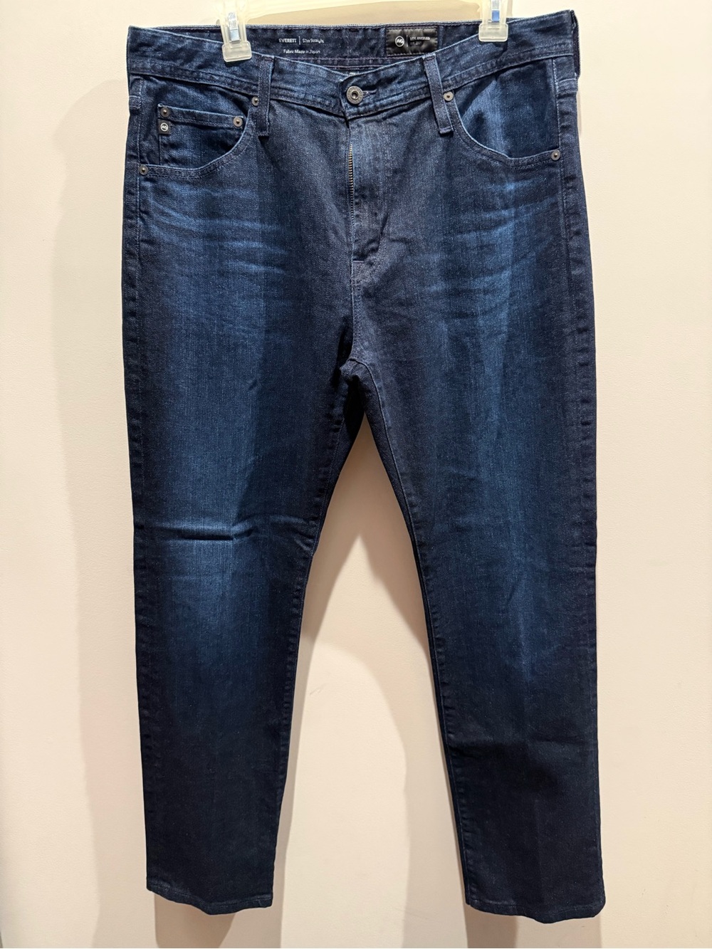 AG Adriano Goldschmied The Everett men’s  blue jeans 35w34L slim straight